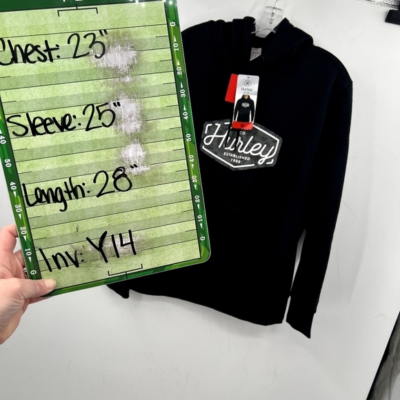 Hurley Sweatshirt Hoodie Men's Size M Black Graphic New With Tags - Picture 5 of 5